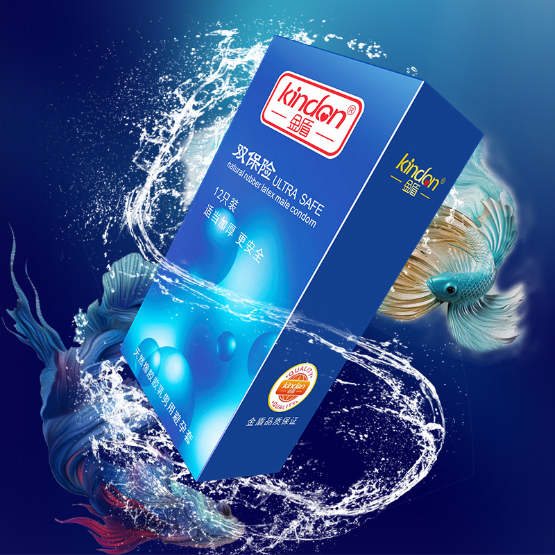 金盾避孕套夢幻系列雙保險(xiǎn)12只裝