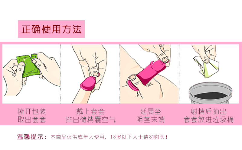  避孕套可以重復(fù)使用嗎？在當(dāng)今國內(nèi)艾滋病性病跟感冒一樣流行的年代，很多人知道而且也使用過避孕套，但是對于避孕套的了解卻基本是一無所知。其中，有很多人更是以為避孕套是可以永遠(yuǎn)使用的。那么，避孕套可以重復(fù)(圖3)